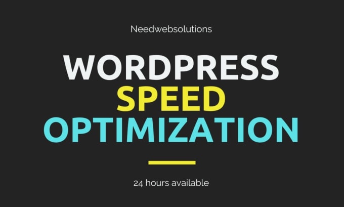 Gig Preview - Speed optimization and SEO your wordpress website