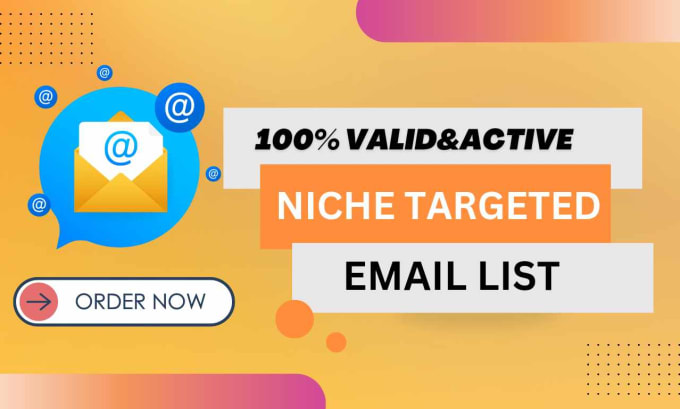 Gig Preview - Collect 100 percent valid niche targeted bulk emails for email marketing