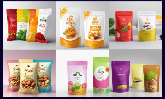 Gig Preview - Design premium pouch labels, food pouches, chips packaging