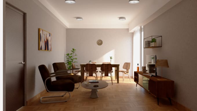 Gig Preview - 3d rendering of interior spaces