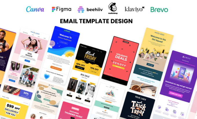 Gig Preview - Design canva figma brevo mailchimp klaviyo editable email template in 24 hours