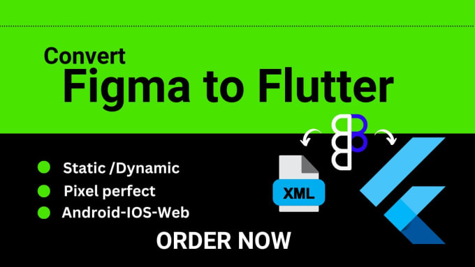 Gig Preview - Convert your figma design to flutter app figma to xml