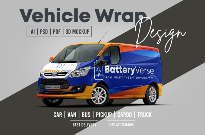 Gig Preview - Design car wrap, van wrap, food truck wrap quickly