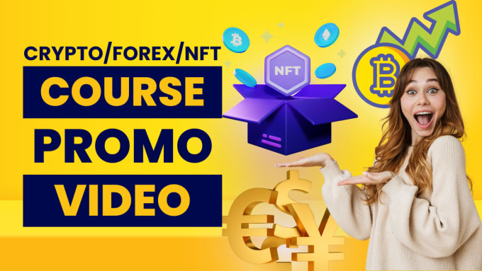 Gig Preview - Create stunning crypto forex nft course trailer promo video