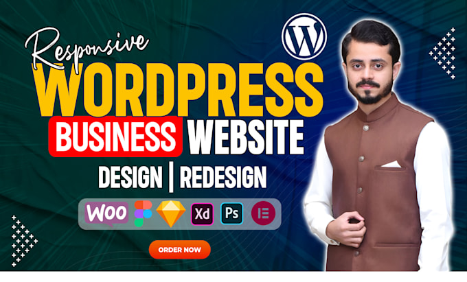 Gig Preview - Build a responsive wordpress website design for your business