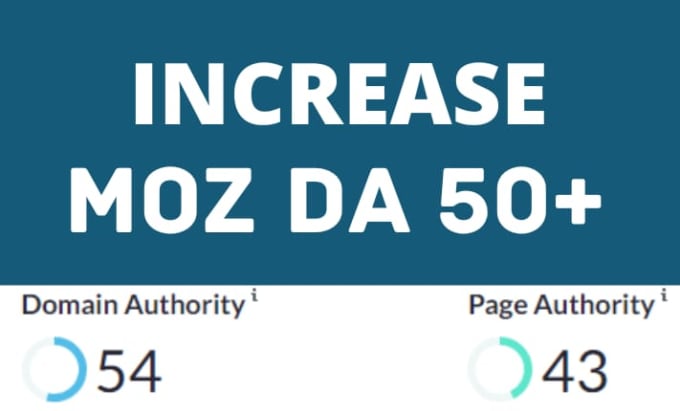 Gig Preview - Increase your domain authority 50 plus