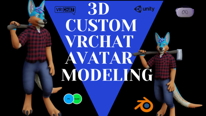 Bestseller - model a well stunning 3d vrchat avatar, furry avatar, vtuber, nsfw, fursona rig