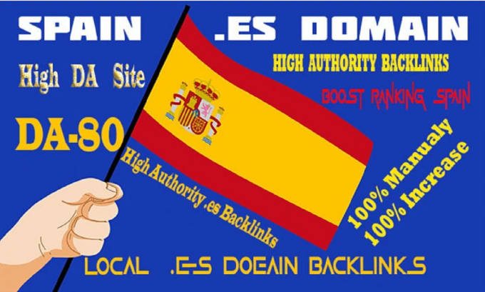 Gig Preview - Build spain dofollow backlinks spanish local es domain forum seo link building