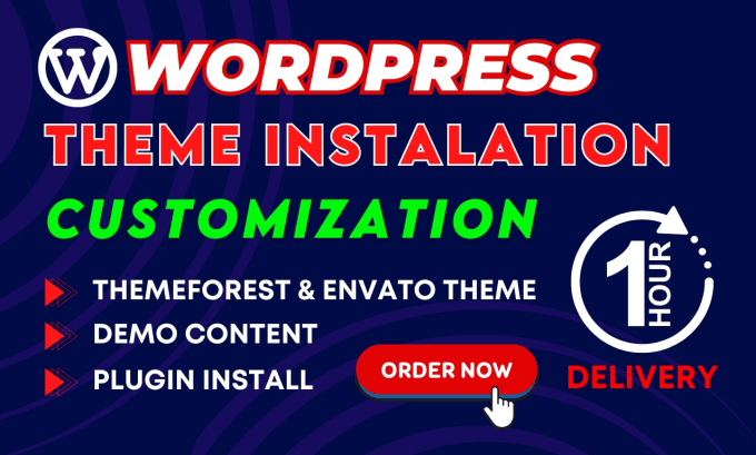 Gig Preview - Themeforest envato wordpress theme installation, demo import, customization