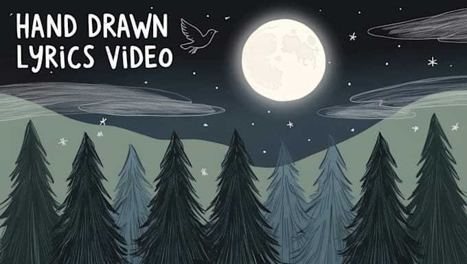 Gig Preview - Create a unique, hand drawn animated lyric video for your song