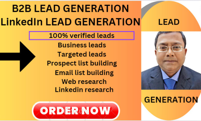 Gig Preview - Do lead generation b2b and linkedin lead generation for you