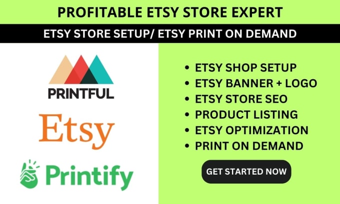 Gig Preview - Do etsy store setup, etsy shop, etsy lisiting, etsy seo, etsy shop banner