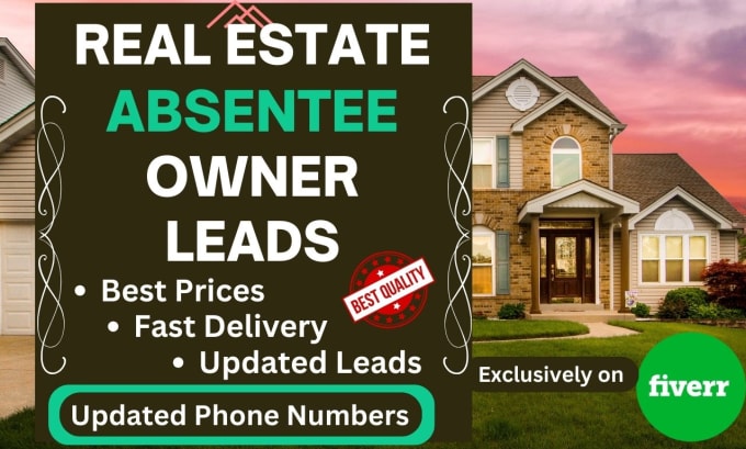 Gig Preview - Provide absentee owner real estate leads with skip tracing