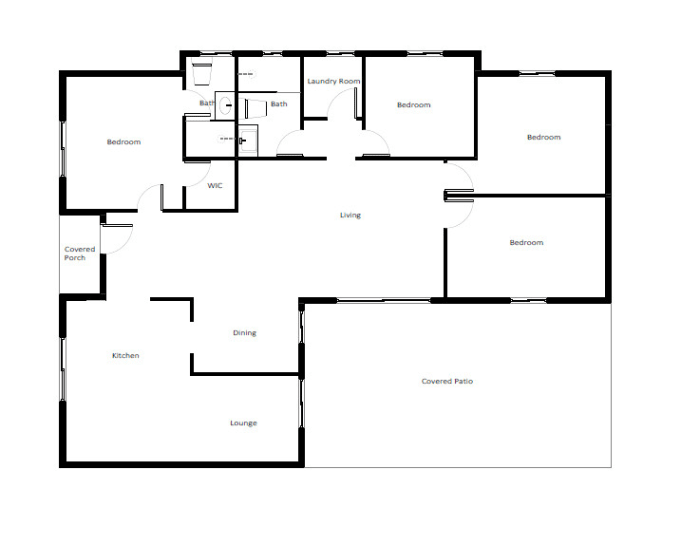 Gig Preview - Redraw 2d floor plan in black and white