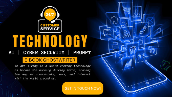 Gig Preview - Be your technology, cyber security, ai, prompt ebook ghostwriter