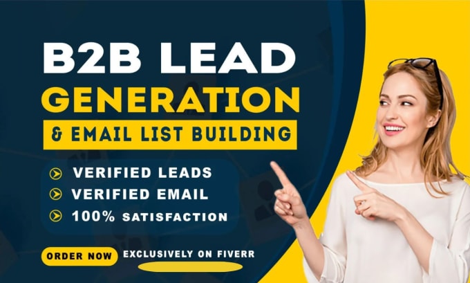 Gig Preview - Provide b2b lead generation and contact details of  business