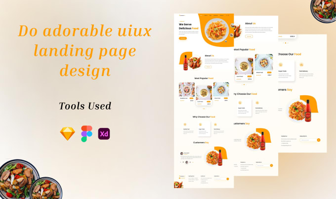 Gig Preview - Do adorable uiux  landing page design