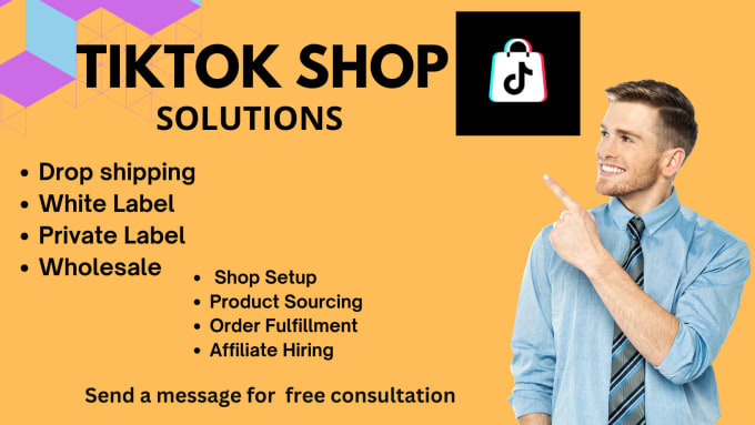 Gig Preview - Do tik tok shop setup and tiktok shop management for tiktok dropshipping