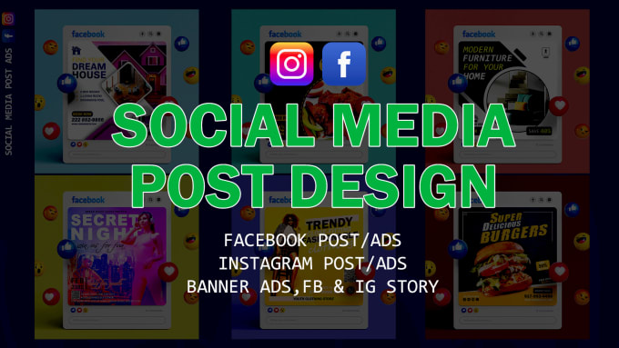 Gig Preview - Design social media posts and facebook ads, and banner ads