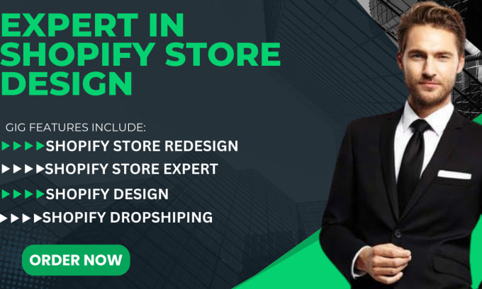 Gig Preview - Do shopify store design and shopify redesign, set up shopify dropshipping store