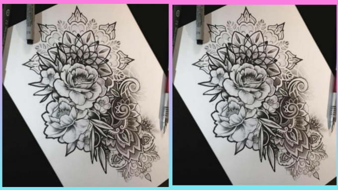 Bestseller - create a unique floral tattoo design