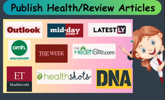 Gig Preview - Publish health review articles on deccan herald, latestly and midday