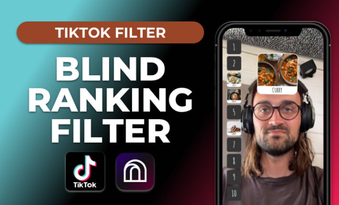 Gig Preview - Create a blind ranking filter for tiktok with effect house