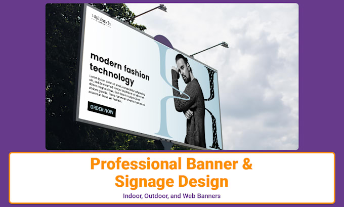 Gig Preview - Custom banner, signage, indoor outdoor, web banner