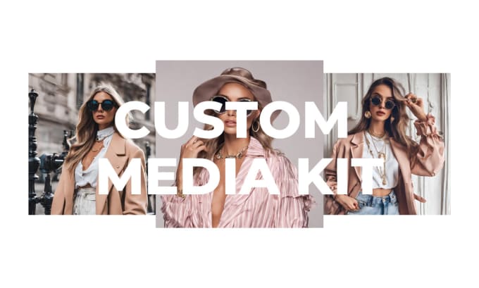 Gig Preview - Create an aesthetic social media media kit for influencers and content creators