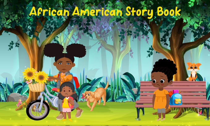 Gig Preview - African american children story book illustrations in any style