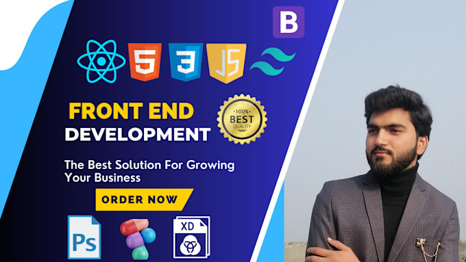 Gig Preview - Be your front end web developer using react js, html, css