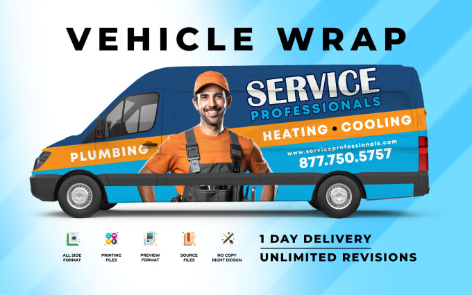 Bestseller - do amazing car wrap, car wrap design, truck wrap, racing car wrap, food truck