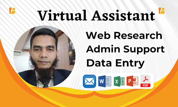 Gig Preview - Be your perfect virtual assistant for web research