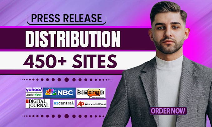 Gig Preview - Do press release distribution and press release writing  on 450 plus sites