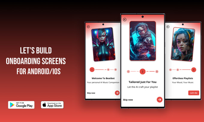 Gig Preview - Design amazing onboarding screens for mobile app