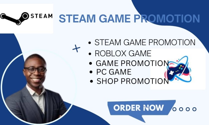 Gig Preview - Do steam game promotion, PC game, roblox game, and  viral game promotion