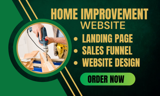 Gig Preview - Build construction website home improvement home remodeling interior design web