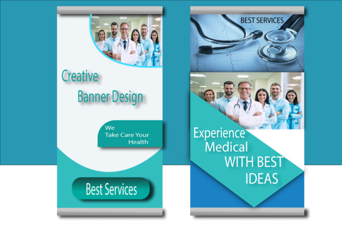 Gig Preview - Medical banner design and billboard banner within 1 days