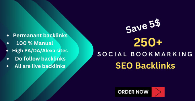 Gig Preview - Do 450 social bookmarking SEO backlinks for google ranking