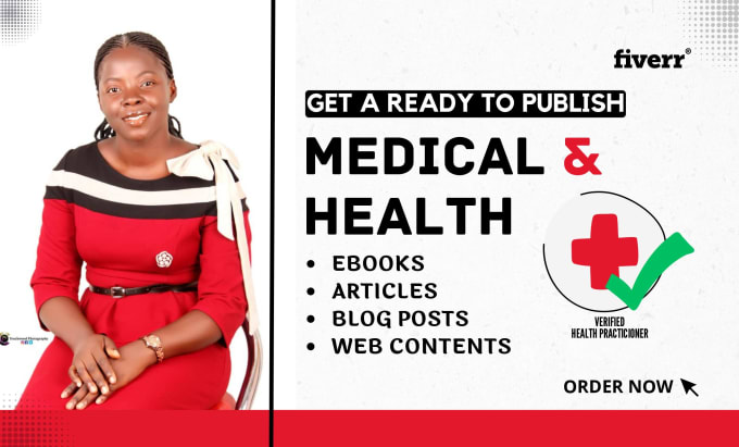 Gig Preview - Write medical, health and fitness articles for your medical blogs