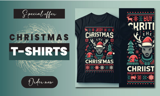 Gig Preview - Create stylish christmas t shirts designs