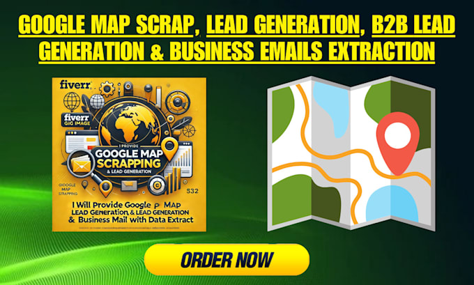 Gig Preview - Do google map scraping, lead generation with business emails