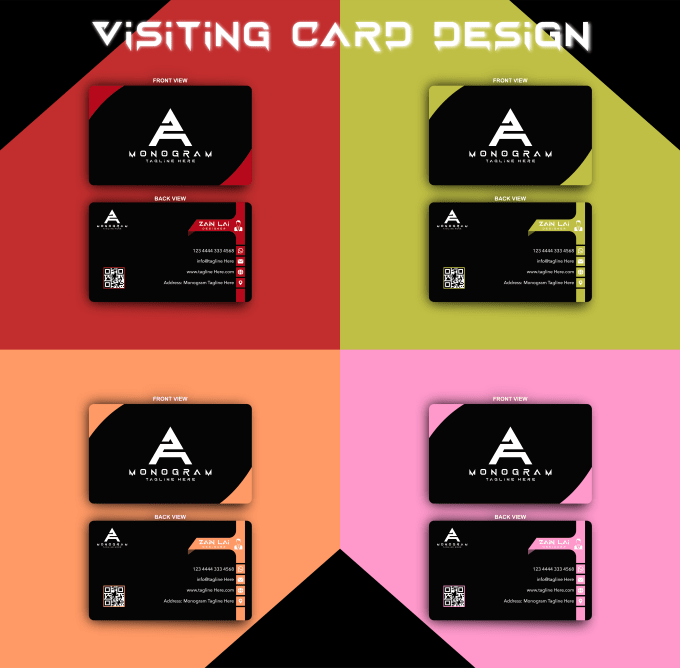 Gig Preview - Create professional and unique visiting card design