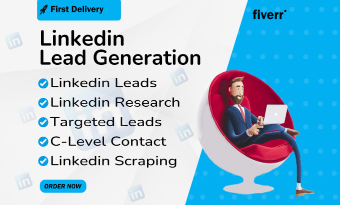 Gig Preview - Do linkedin lead generation and finding email