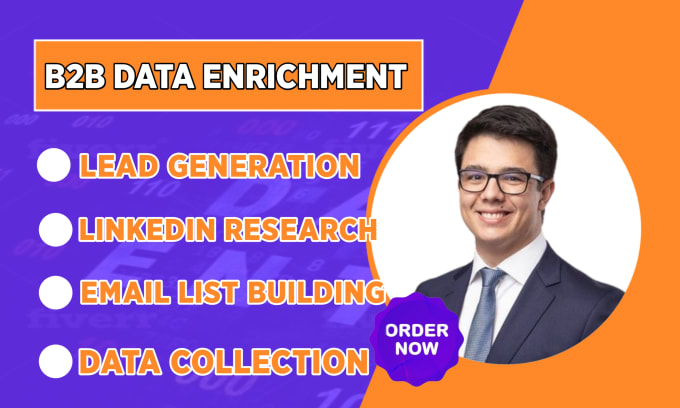 Bestseller - do data enrichment, b2b lead generation, data entry and email list building