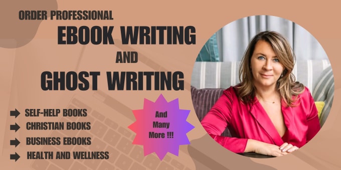 Gig Preview - Be your ebook writer, do ghost writing, ebook ghostwriter, ebook writing, ebooks