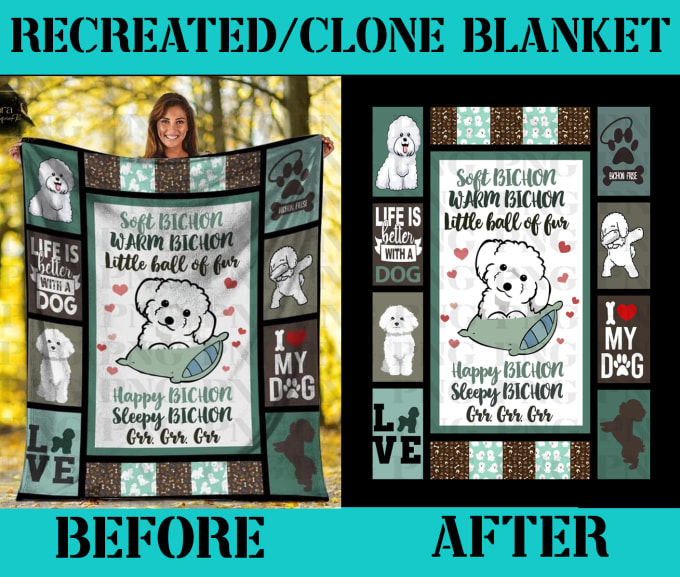 Gig Preview - Design, redesign or clone bedding set, blanket, quilt