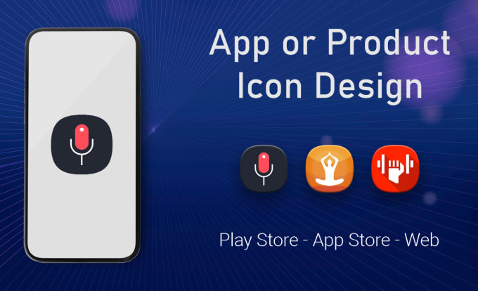 Gig Preview - Design minimalist app icons for play store or google play app