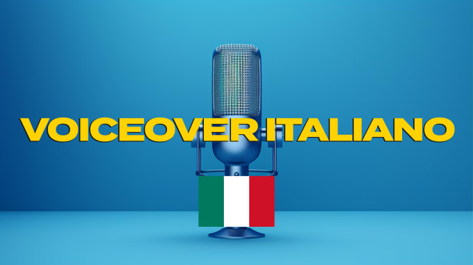 Gig Preview - Record a professional italian voiceover