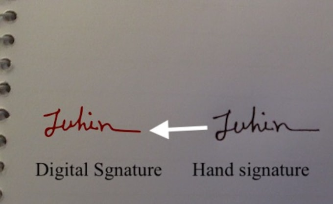 Gig Preview - Make digital signature from hand writing signature